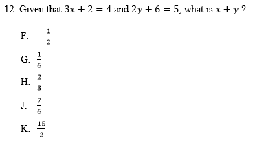Really try to understand what the question is asking on the ACT math section.