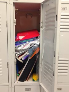 messy locker