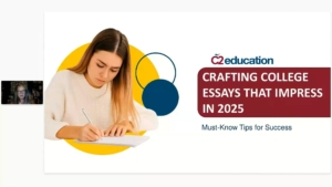 College essays webinar